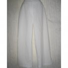 EILEEN FISHER White Shapely Cotton Pants Small S