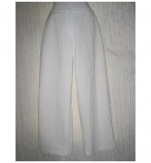 EILEEN FISHER White Shapely Cotton Pants Small S