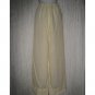 Jeanne Engelhart FLAX Yellow Linen Flood Pants Large L