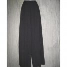 Jeanne Engelhart FLAX Textured Purple Linen Blend Flood Pants Large L