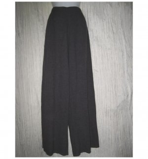 Jeanne Engelhart FLAX Textured Purple Linen Blend Flood Pants Large L