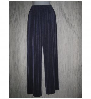 Citiknits Long Loose Slinky Blue Knit Pants Medium M