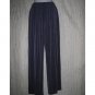 Citiknits Long Loose Slinky Blue Knit Pants Medium M