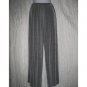 Jeanne Engelhart FLAX Long Loose Slinky Gray Knit Pants Small S