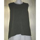 Jeanne Engelhart FLAX Green Sweater Tank Generous G