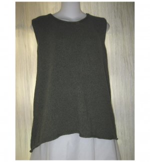 Jeanne Engelhart FLAX Green Sweater Tank Generous G