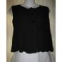 FLAX by Angelheart Button Sweater Vest Jeanne Engelhart Small Medium S M