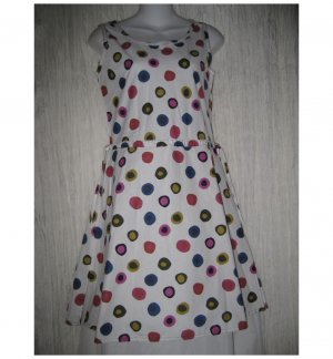 SOLITAIRE Boutique Shapely White Dots Cotton Dress X-Small XS