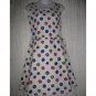 SOLITAIRE Boutique Shapely White Dots Cotton Dress X-Small XS