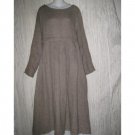FLAX by Jeanne Engelhart Thermal Linen Story Dress Small S