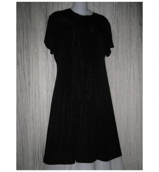 Citiknits Slinky Black Acetate Knit Travelers Dress Size 18