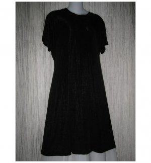Citiknits Slinky Black Acetate Knit Travelers Dress Size 18