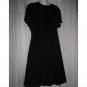 Citiknits Slinky Black Acetate Knit Travelers Dress Size 18