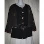 KUSNADI Loose Black Art to Wear Batik Tunic Top Jacket OS