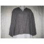 EILEEN FISHER Rugged Weave Linen Rayon Button Shirt Tunic Top Large L