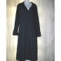 FLAX by Jeanne Engelhart Long Shapely Jewel Blue Duster Jacket Medium M