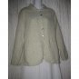 Willow Boutique Shapely Striped Linen Tunic Top Shirt Jacket Medium M