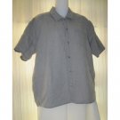 Jeanne Engelhart FLAX Natural Linen Button Shirt Tunic Top Petite P