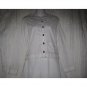 SOLITAIRE Shapely White Cotton Button Shirt Top Small S