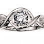 NEW Cubic Zirconia Eternity Ring Silvertone Size 10 1k total weight ~FREE SHIPPING~