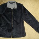 NWOT Black Faux Suede NORTON MCNAUGHTON Jacket Ladies Size 12