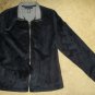 NWOT Black Faux Suede NORTON MCNAUGHTON Jacket Ladies Size 12