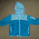 Blue CARTERS Heart Print Reversible Hidden Hood Jacket Girls Size 2T