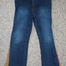 ZANA-DI Stretch Denim Jeans with Suede Side Panel Girls Size 6