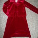 HYPE Red Velvet Sleeveless Dress and Jacket Girls Size 6