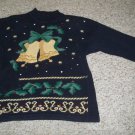 PANTHER Black Embellished Ugly Christmas Sweater Ladies Size 12-14 LARGE