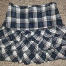 SPEECHLESS Black and Blue Plaid Tiered Skort Small Girls Size 6 6X