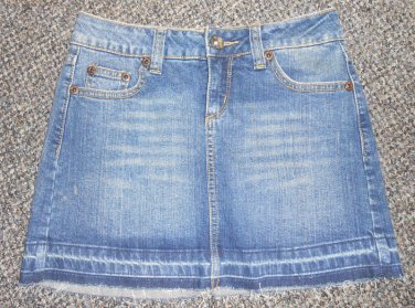 Stretch Denim Mini Skirt Juniors Size 1