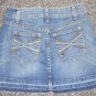 Stretch Denim Mini Skirt Juniors Size 1
