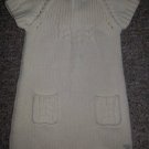 TOMMY HILFIGER Wool blend Winter White Knit Dress Girls Size 2T