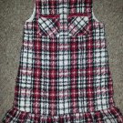 JUST FRIENDS Fully Lined Red and Black Plaid Jumper Dress Girls Size 4