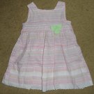 BLUEBERI BOULEVARD Pink Striped Sleeveless Dress Girls Size 2T