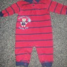 CARTER’S Red and Navy Striped HANDY MAN Romper Boys 6 months