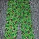 TEENAGE MUTANT NINJA TURTLES Green Flannel Sleep Pants Boys Size L