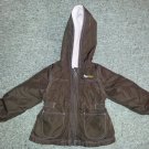 CARTER’S Reversible Brown and Pink Hooded Jacket Girls Size 2T