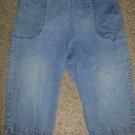 WHITE STAG Stretchy Elastic Waist Capri Jeans Womans Plus Size 4X 26W 28W