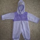 COLUMBIA Purple Fleece One Piece Snowsuit Girls Size 6 months