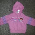 STRAWBERRY SHORTCAKE Pink Hooded Zip Front Jacket Girls Size 3T