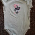 JUMPING BEANS Light Green SS CUTIE Onzie Top Girls Size 9 months
