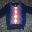 THE CHILDREN’S PLACE Navy Argyle Lightweight Sweater Boys 6-9 months