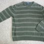 CHEROKEE Green Striped Long Sleeved Pullover Mens Size XL