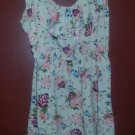 RUE 21 Peach Floral Print Sundress Girls Medium Size 10-12