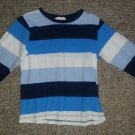 H&M Blue Striped Long Sleeved Top Boys Size 3-4