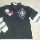 Black STREET RULES Layered Look Long Sleeved Top Boys Size 10-12 Medium