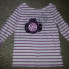 GYMBOREE Purple Striped Lights Camera Fashion Top Girls Size 10