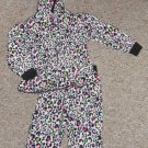 GARANIMALS Animal Print Hooded Fleece Pant Set Girls Size 24 months